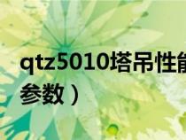 qtz5010塔吊性能参数表（qtz50塔吊型号及参数）