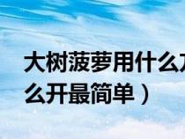 大树菠萝用什么方法才容易熟?（大树菠萝怎么开最简单）