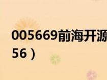 005669前海开源公用事业股票今日走势（0056）