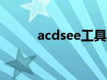 acdsee工具栏不见了（asdsee）