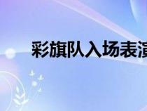 彩旗队入场表演（彩旗队入场解说词）