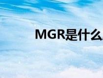 MGR是什么牌子（MGR是什么）