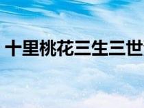 十里桃花三生三世演员表（三生三世演员表）