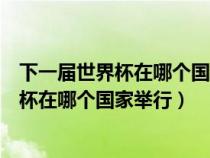 下一届世界杯在哪个国家举行是什么时候订的（下一届世界杯在哪个国家举行）