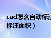 cad怎么自动标注面积和体积（cad怎么自动标注面积）