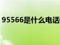 95566是什么电话号码（95566是什么电话）