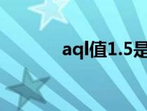 aql值1.5是什么意思（aql值）