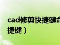 cad修剪快捷键命令英文单词是（cad修剪快捷键）