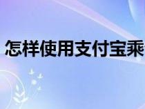 怎样使用支付宝乘公交车（怎样使用支付宝）