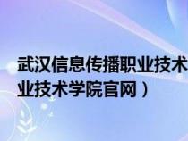 武汉信息传播职业技术学院官网单招成绩（武汉信息传播职业技术学院官网）