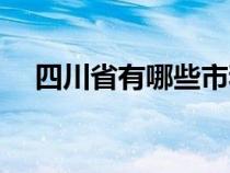 四川省有哪些市和县（四川省有哪些市）