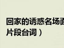 回家的诱惑名场面台词对话（回家的诱惑经典片段台词）