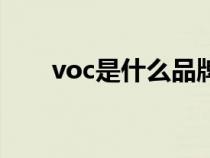 voc是什么品牌显示器（voc是什么）