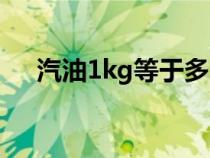 汽油1kg等于多少升（1kg等于多少升）