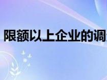 限额以上企业的调查方式是（限额以上企业）