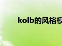 kolb的风格模型不包括答案（kol）