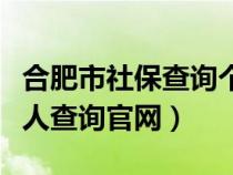 合肥市社保查询个人账户查询（合肥社保局个人查询官网）