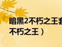 暗黑2不朽之王套装适合什么野蛮人（暗黑2不朽之王）