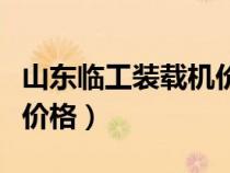 山东临工装载机价格表官网（山东临工装载机价格）