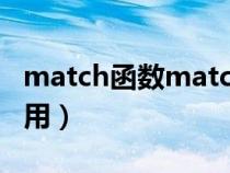 match函数match type（match函数怎么使用）