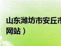 山东潍坊市安丘市教育局官网（安丘市教育局网站）