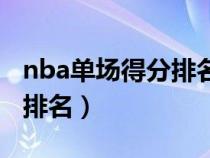 nba单场得分排名最新排名榜（nba单场得分排名）