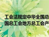 工会法规定中华全国总工会地方总工会产业（在我国中华全国总工会地方总工会产业工会是）