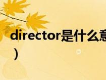 director是什么意思呢（director是什么意思）