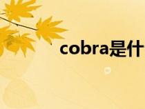 cobra是什么意思啊（cobra）