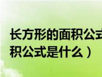 长方形的面积公式是什么三年级（长方形的面积公式是什么）