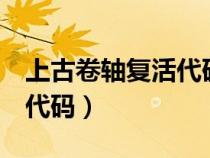 上古卷轴复活代码保留装备（上古卷轴5复活代码）