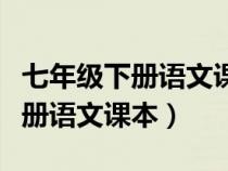 七年级下册语文课本人教版电子书（七年级下册语文课本）