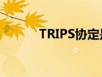 TRIPS协定是什么（trips协定）