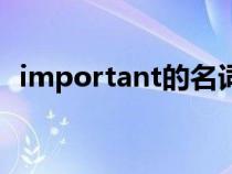 important的名词性（important的名词）