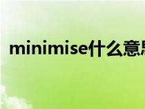 minimise什么意思（minisite是什么意思）