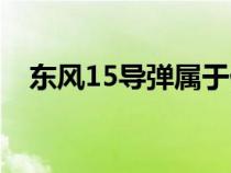 东风15导弹属于什么导弹（东风15导弹）