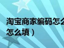 淘宝商家编码怎么填写才正确（淘宝商家编码怎么填）