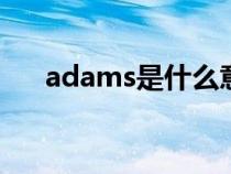 adams是什么意思（ams是什么意思）