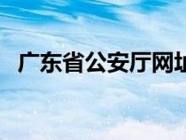 广东省公安厅网址（广东省公安厅网官网）