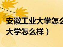 安徽工业大学怎么样在全国排第几（安徽工业大学怎么样）