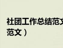 社团工作总结范文简短300字（社团工作总结范文）