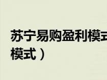 苏宁易购盈利模式主要有哪些（苏宁易购盈利模式）