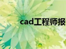 cad工程师报考条件（cad工程师）