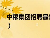 中粮集团招聘最新招聘岗位2024（中粮集团）