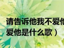 请告诉他我不爱他是什么歌曲（请告诉他我不爱他是什么歌）