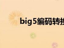 big5编码转换（游戏big5码转换）