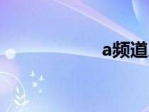 a频道人物（a频道）