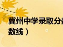 冀州中学录取分数线2022（冀州中学录取分数线）