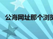 公海网址那个浏览器可以登入（公海网址）