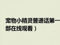 宠物小精灵普通话第一季在线观看（宠物小精灵国语版第一部在线观看）